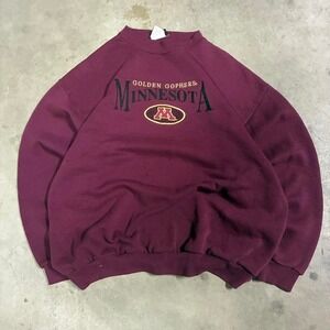 Vintage, 90's, Minnesota gophers boxy‎ embroidered crewneck